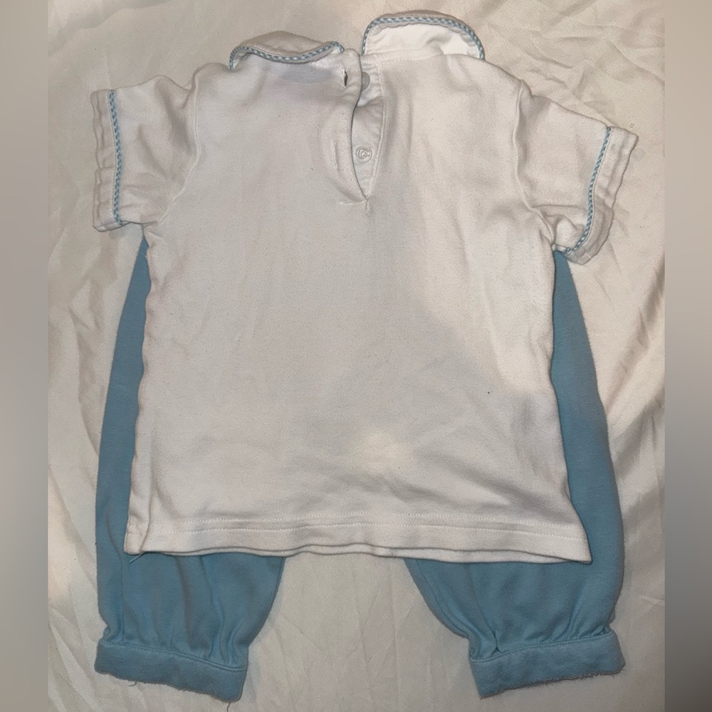 Adorable Kids White and Blue Pumpkin Set - Picture 3 of 4